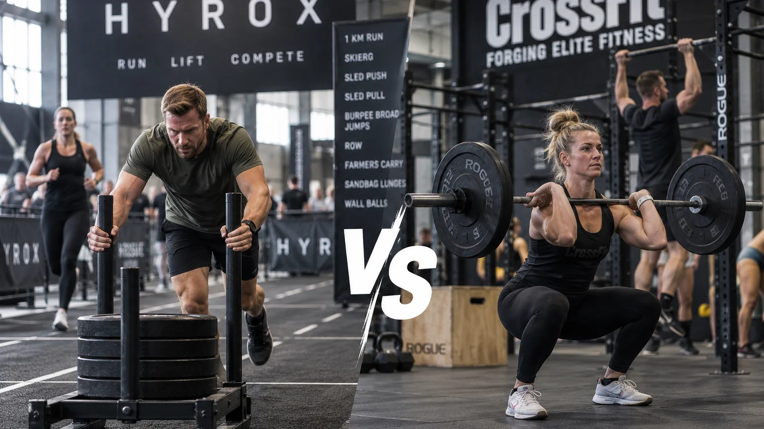 HYROX vs CrossFit – hvad er forskellen, og hvad passer bedst til dig?