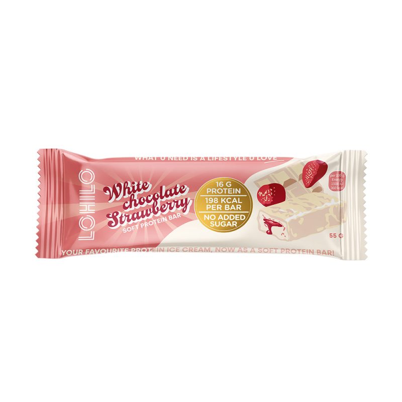 Lohilo Protein Bar - White Chocolate Strawberry (55g)