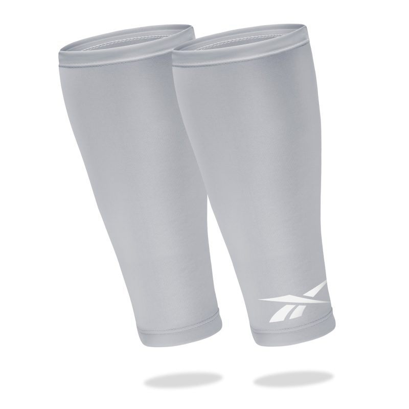 Reebok Kompression Læg Sleeves (2 stk) - Grå - L/XL