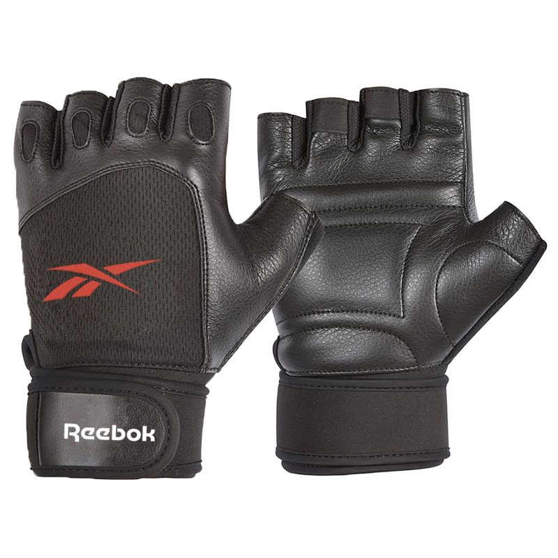 Reebok Lifting Gloves Vægtløfterhandsker - Sort/Rød XL