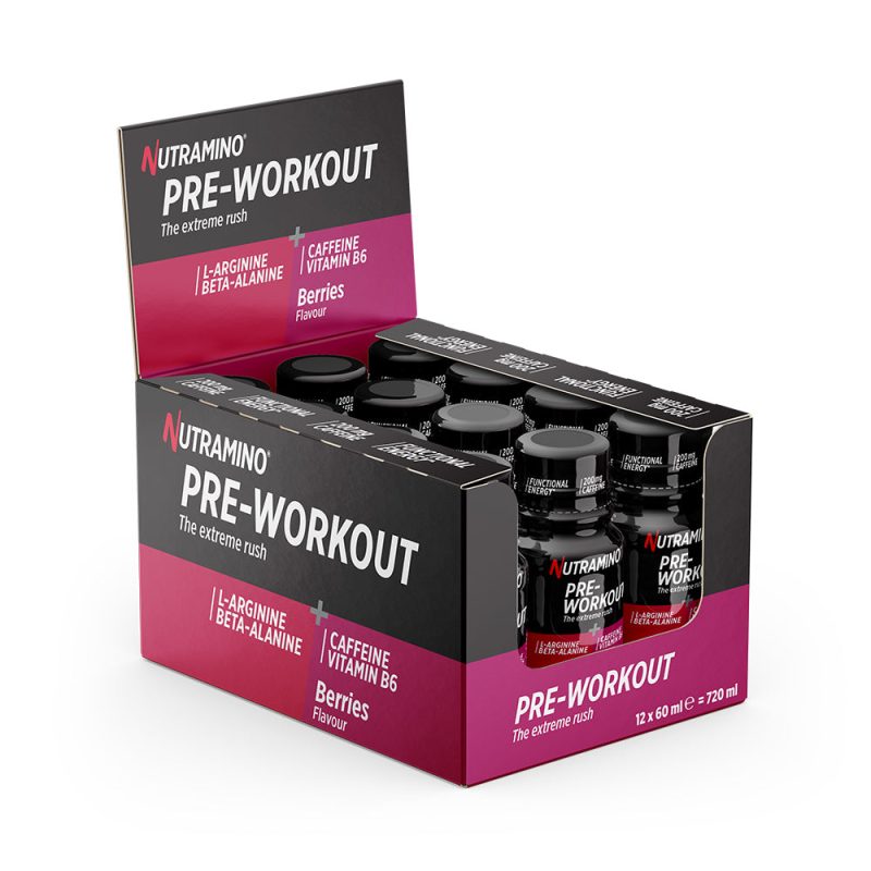 Nutramino Pre-Workout Shot - Berries (12x 60ml)