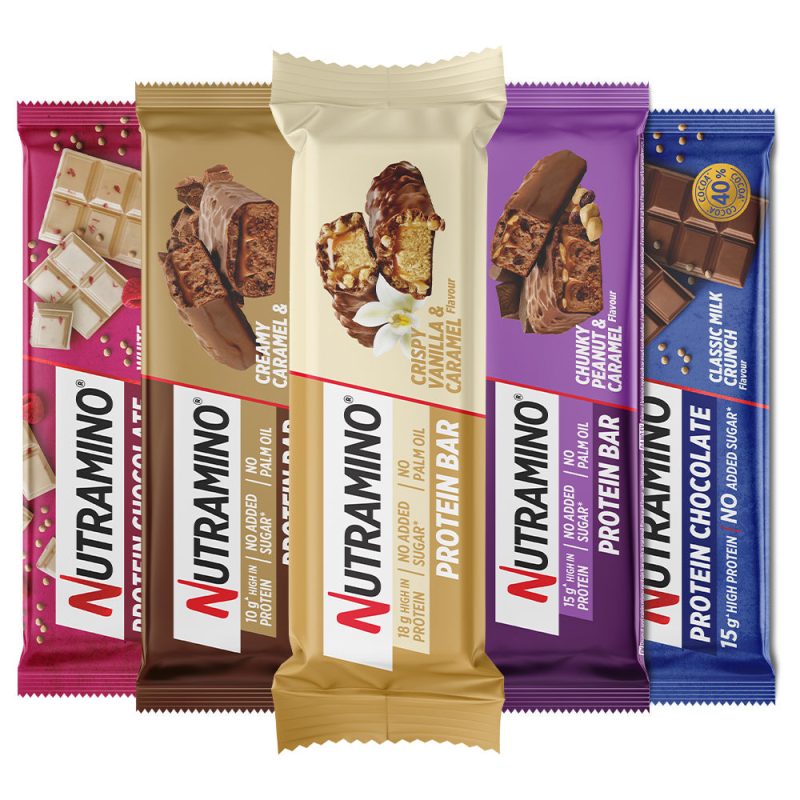 Nutramino Protein Bar - Bland Selv (12 stk)