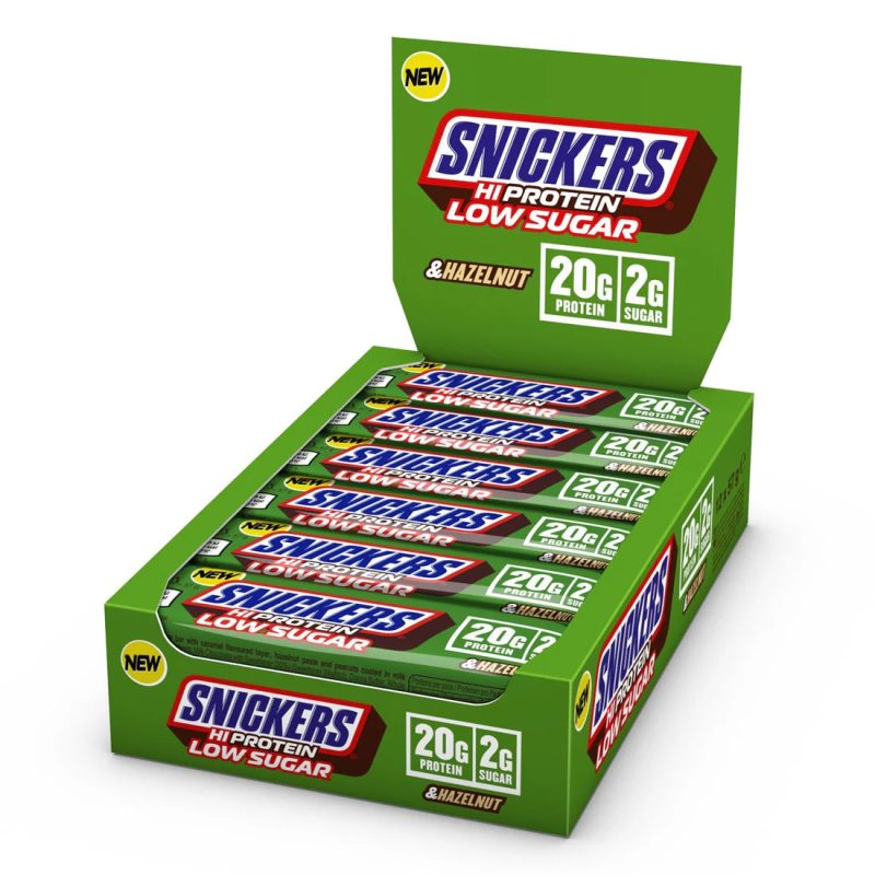 Snickers Hi Protein Bar Low Sugar - Hazelnut Milk Chocolate (12x 57g)