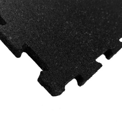 Odin Pro Gummigulv 500x500x10mm Puzzle Sort (4 stk. 1kvm)