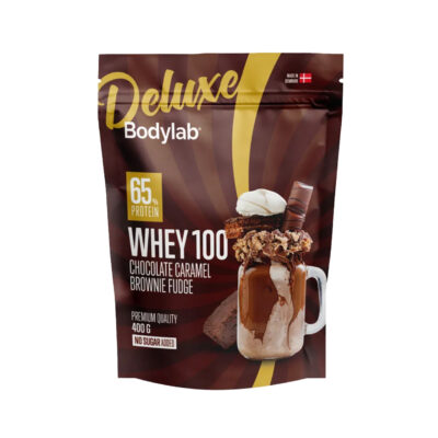 Bodylab Whey 100 Proteinpulver Deluxe Chocolate Caramel Brownie Fudge (400g)