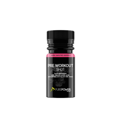 Pre Workout Shot (PWO) Røde bær 60 ml